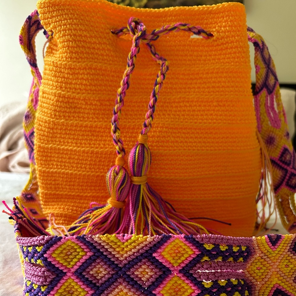 beautiful handmade bag, by Oaxaca artisan, 12 inch tall and 12 inch wide ,